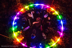 Ostara Hoop Mandala. Photo by Bellawillo Photography